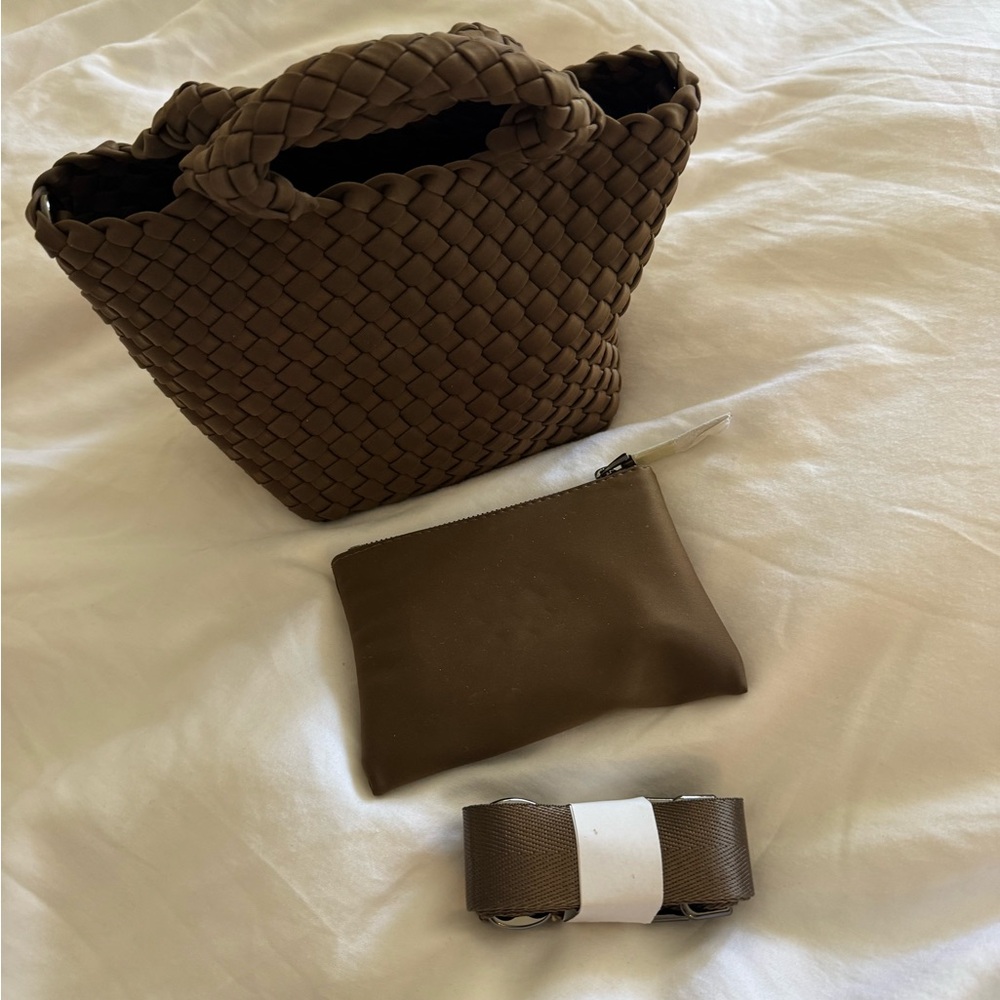 Naghedi St Barths Petit Tote in Mink Brown